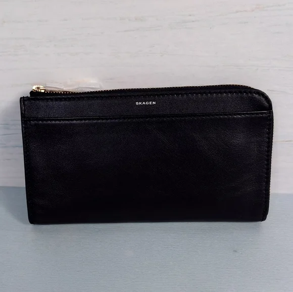 Skagen Black Leather Wallet